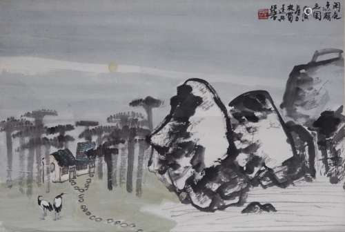 Wu Yueshi (b. 1945) Crane