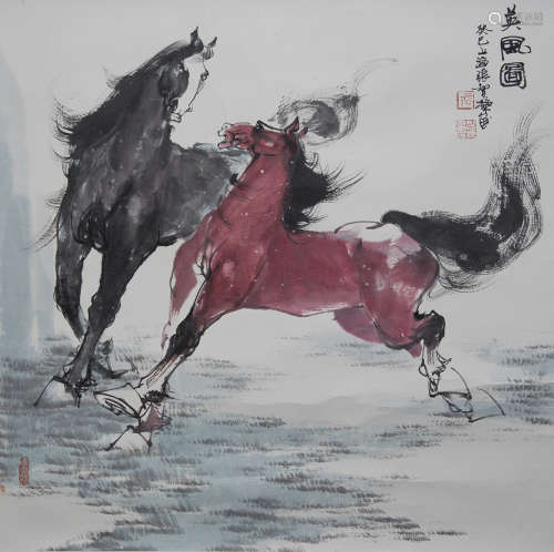 Zhang Zhidong (b.1967) Stallions
