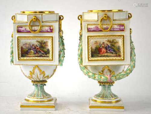 Pr Meissen Potpourri  Vases