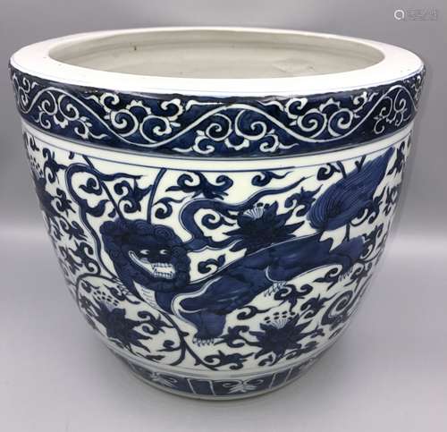 Chinese Blue & White Jardiniere