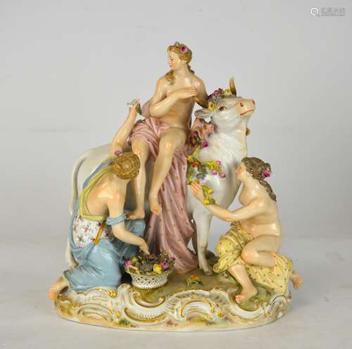 Meissen Porcelain Figural Group