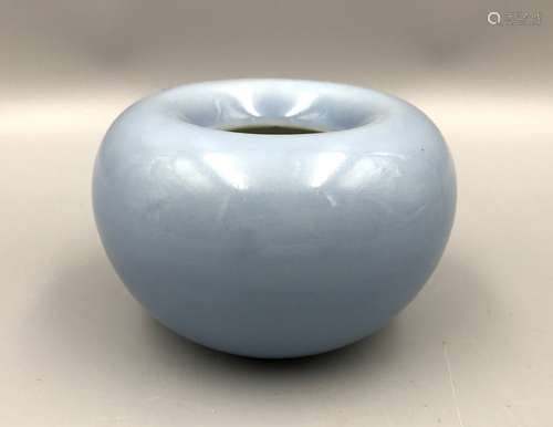 Chinese Light Blue Glazed Water Pot