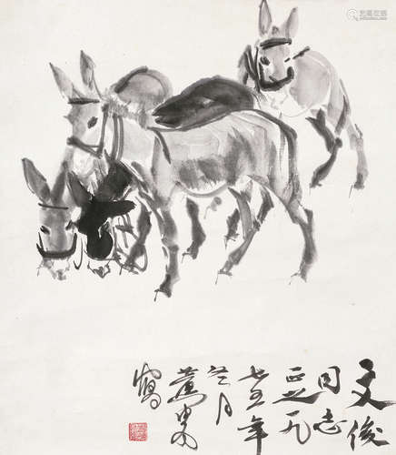 黄胄 毛驴