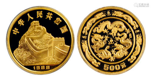 1988年5盎司生肖龙本金币