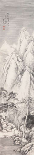 吴熙曾(1904-1972)雪山图