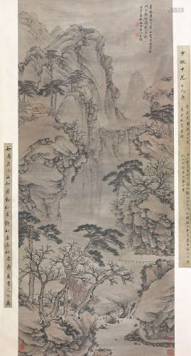 王掞(1644-1728)千山云秋