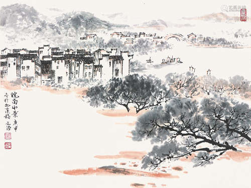 宋文治(b.1919)皖南山景