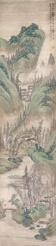 王翚(1632-1717)春山策杖