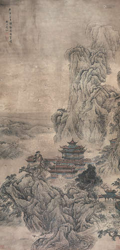 袁江(1662-1735)云山楼阁