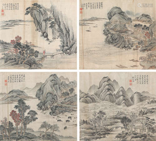 张之万(1811-1897)山水册页