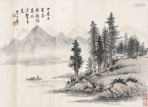 黄君璧(1889-1991)山居图