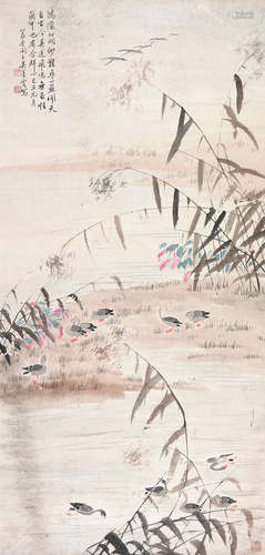 吴青霞(1910-2008)芦雁