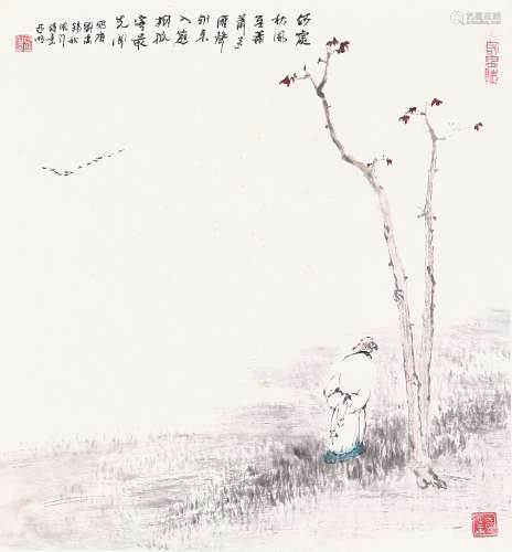 亚明(1924-2002)秋风萧萧