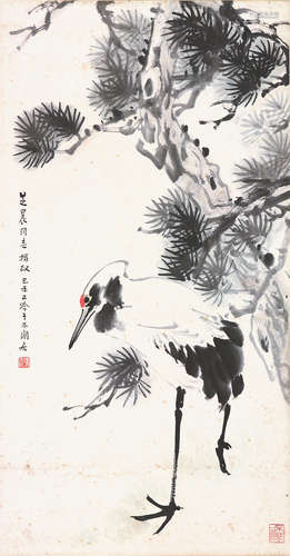 张正吟(1912-1995)松鹤图