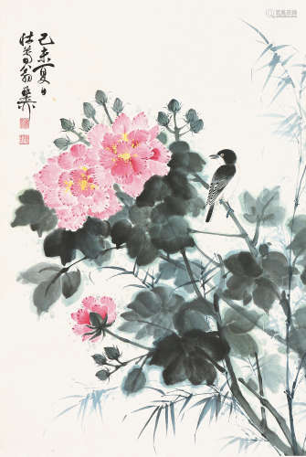 谢稚柳(1910-1997)芙蓉花