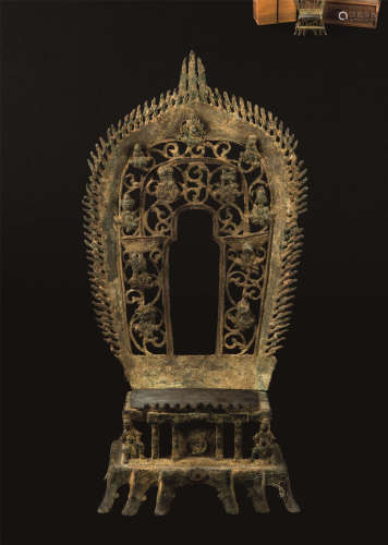 北魏(386-534) 青铜佛背光