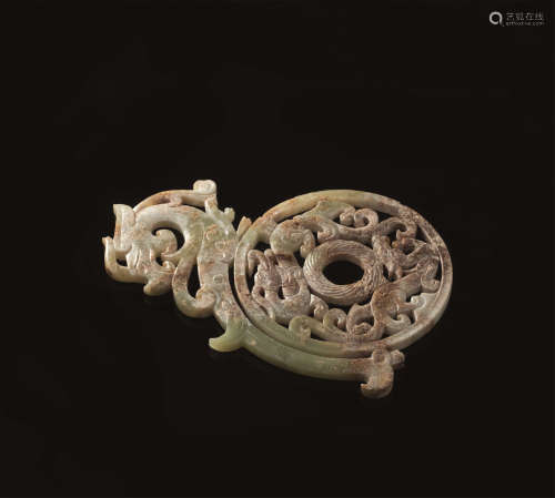 战国(B.C.475-221) 龙纹玉璧