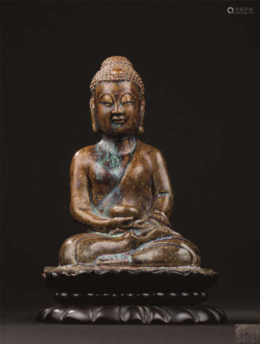 宋代(960-1279) 窑变釉药师佛像