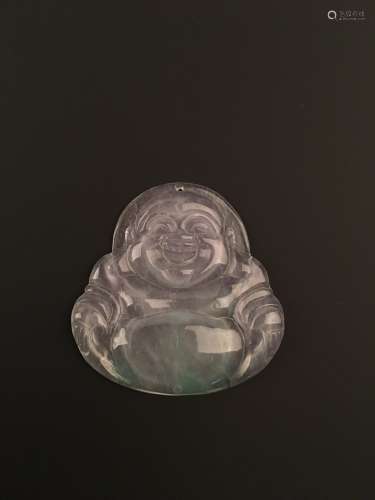 Fine Chinese Ice Jade Buddha Pendant