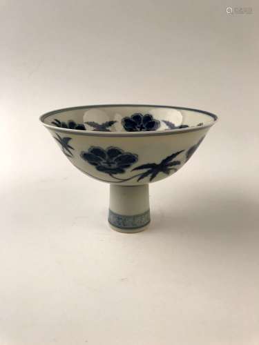 Chinese Blue and White Bowl with Chenghua Mark