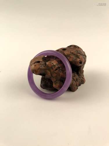 Chinese Fine Purple Jadeite Bangle