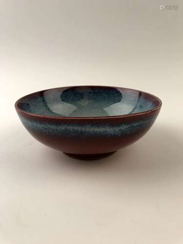 Chinese Blue and Red Glazed Bowl