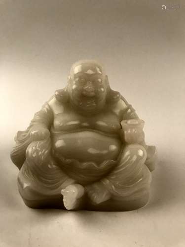 Chinese Peiking Glass Happy Buddha