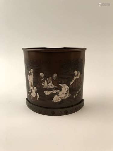 Fine Bronze Brush Pot