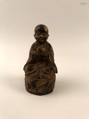 Chinese Bronze Little Monk