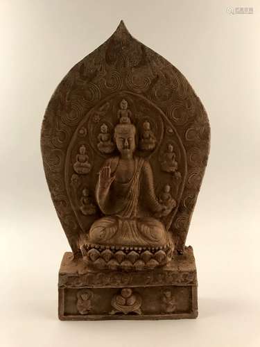 Chinese Large Song Pottery Buddha