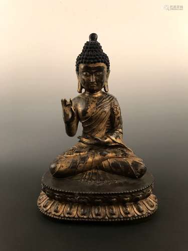 Fine Ming Style seated Buddha