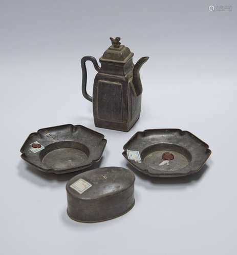 Pewter Teapot Set