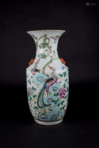 Guangxu, Famille-rose Birds and Flowers Vase