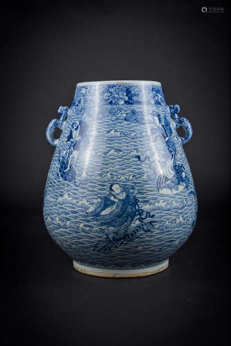 Guangxu, Blue-glazed Jun with Beast Handles