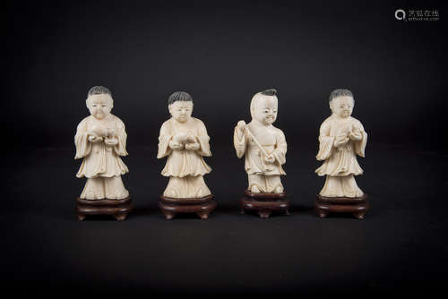 A Group of Four Figures of Child