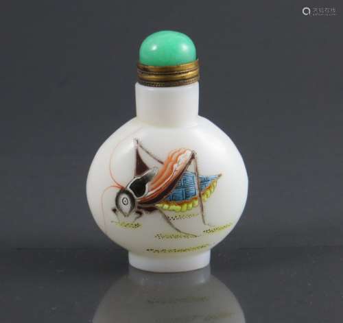 Chinese Qing Dynasty Glass Snuffbottle