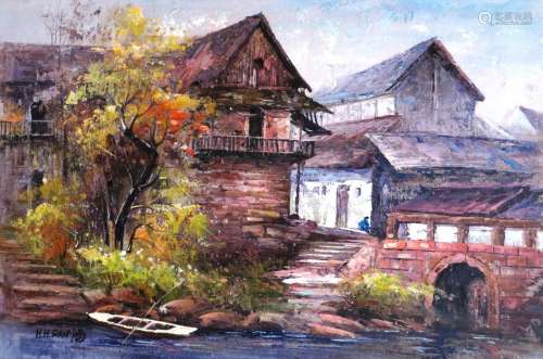 Pan Hong Hai(b.1942), Oil Painting