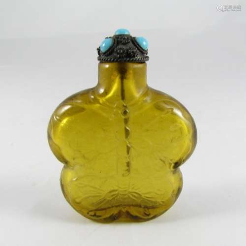 Chinese Peking Glass Snuffbottle