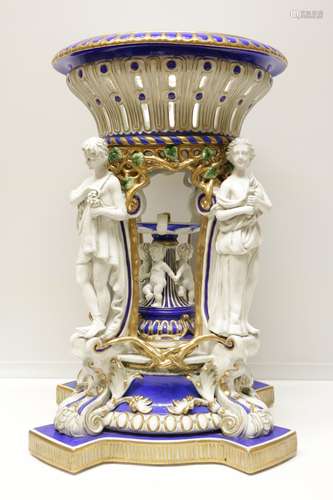 Meissen Porcelain Centerpiece of 