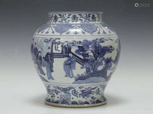 Chinese Blue/White Porcelain Jar