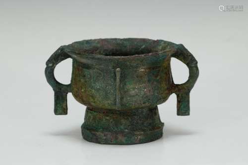 Chinese Bronze Cup