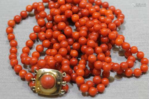 Coral Beads Necklace