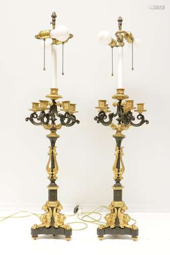 Pair of Candelabra Lamps