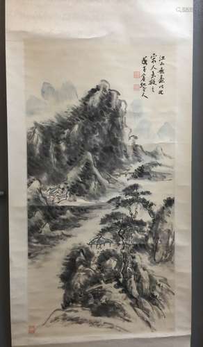 Chinese Ink/Color Scroll Painting