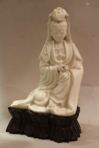 18th C. Chinese Blanc De Chine Guanyin