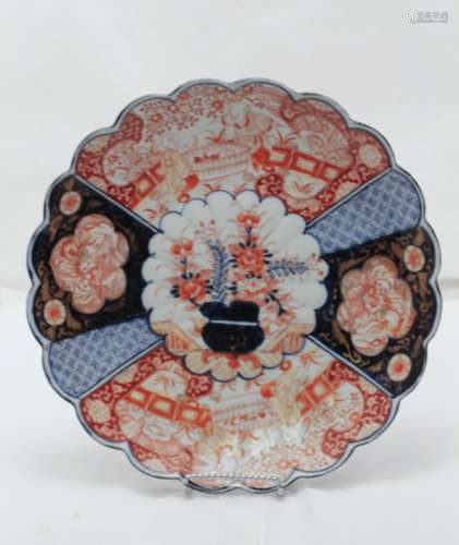 19th C. Japanese Round Imari Plate