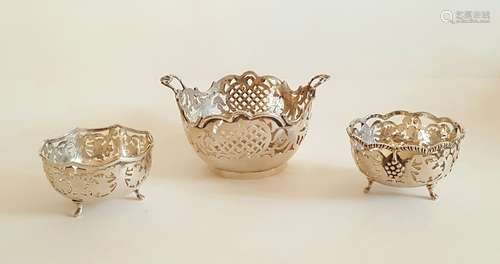 Group Sterling Silver 3 Dishes