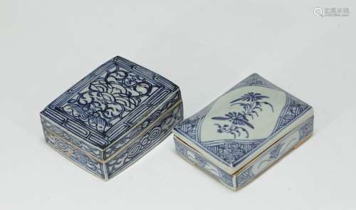 2 Pieces of Qing Dynasty Chinese Covered Box