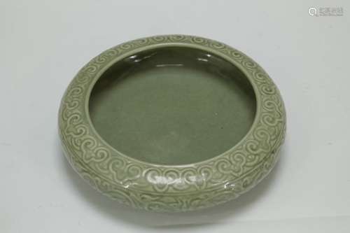 Chinese Celadon Glazed Porcelain Brush Washer