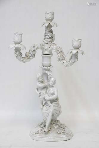 European Porcelain Candelabra